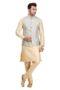 Ethluxis Men Golden Kurta Jacket Set